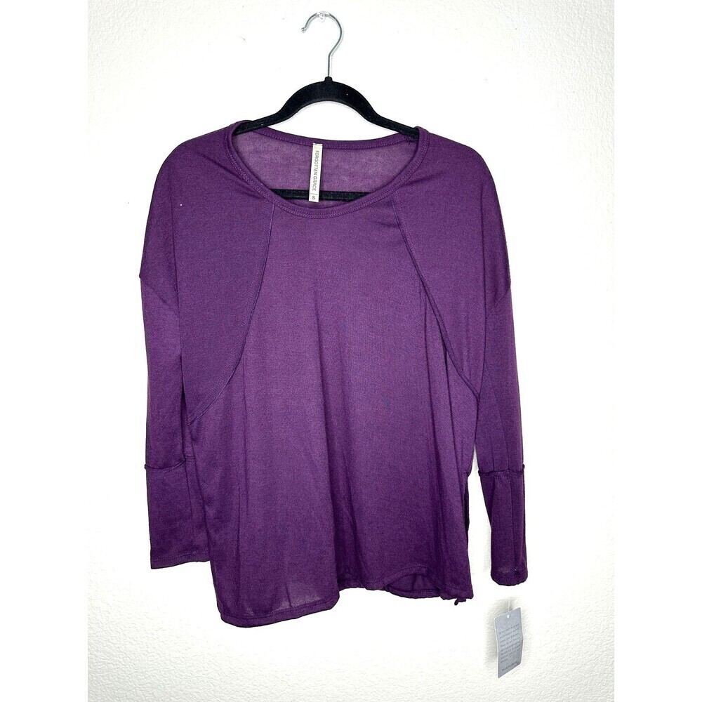 NEW Forgotten Grace Sweater Womens Small Purple Long Sleeve Pullover Lightweight